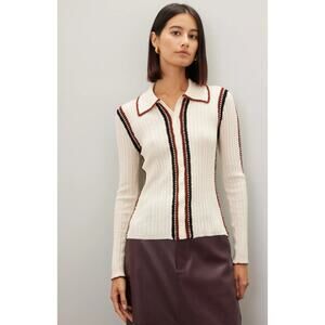 Sea New York Riva Ribbed Knit Wool Top